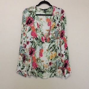 Floral print blouse